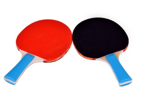 JOKOMISIADA Drewniane PALETKI do gry w ping-pong + 3 piłeczki Tenis stołowy SP0768