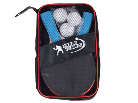 JOKOMISIADA Drewniane PALETKI do gry w ping-pong + 3 piłeczki Tenis stołowy SP0768