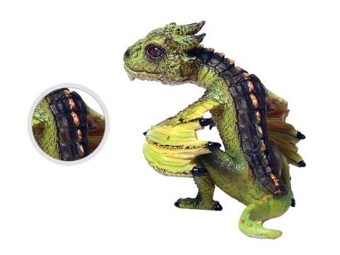 JOKOMISIADA Figurka zielony Smok bajkowa zabawka do tworzenia historii bajek ZA5018