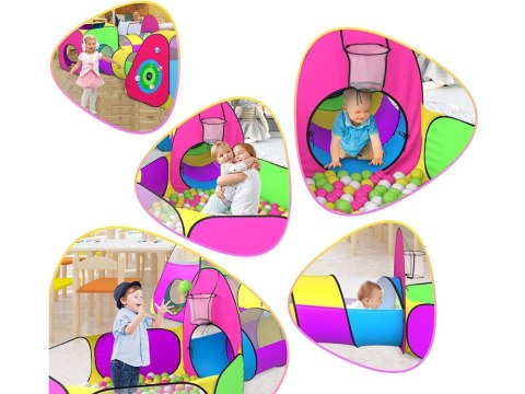 JOKOMISIADA Mega Centrum zabawowe Zestaw 5w1 Namiot tunel Namioty z tunelami ZA4974