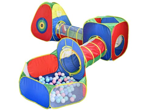 JOKOMISIADA Mega Centrum zabawowe Zestaw 5w1 Namiot tunel Namioty z tunelami ZA4974