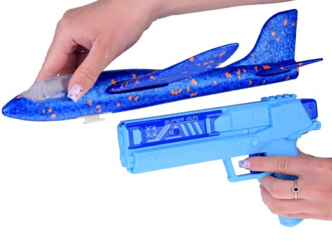 JOKOMISIADA Piankowy Samolot ze światłem LED wystrzeliwany z Pistoletu ZA5000