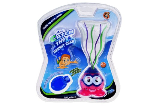 JOKOMISIADA Zabawka świecący Krab do nauki nurkowania zabawka do kąpieli wody SP0777