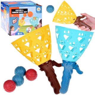 JOKOMISIADA Zestaw sportowy - gra zręcznościowa Złap piłkę do koszyczka SP0770