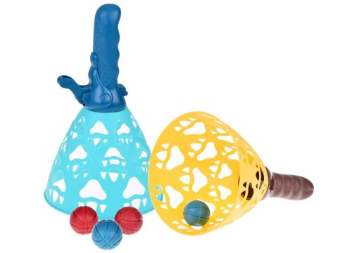 JOKOMISIADA Zestaw sportowy - gra zręcznościowa Złap piłkę do koszyczka SP0770