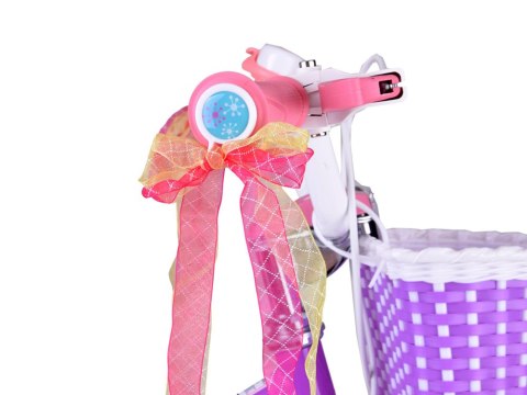 RoyalBaby RoyalBaby Rower dziecięcy STAR GIRL 14" koszyk kółka boczne pchacz RB14G-1