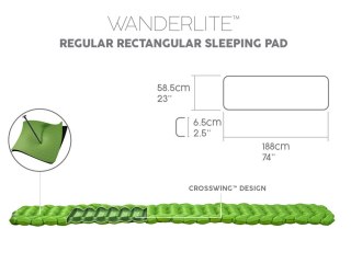 Bestway Bestway materac karimata pod śpiwór WanderLite 188 x 58,5 x 6,5 cm 69615