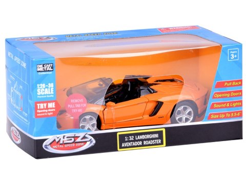 JOKOMISIADA Auto metalowe model Lamborghini Aventador Roadster 1:32 interaktyw. ZA5053