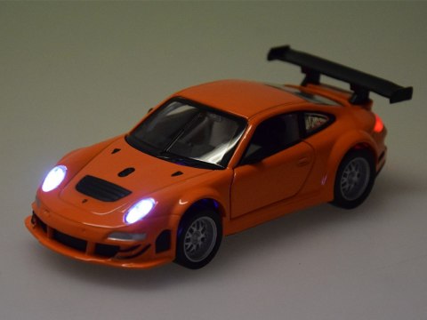 JOKOMISIADA Auto metalowe model Porshe 911 GT3 RSR 1:32 światło dźwięk kolekcja ZA5054