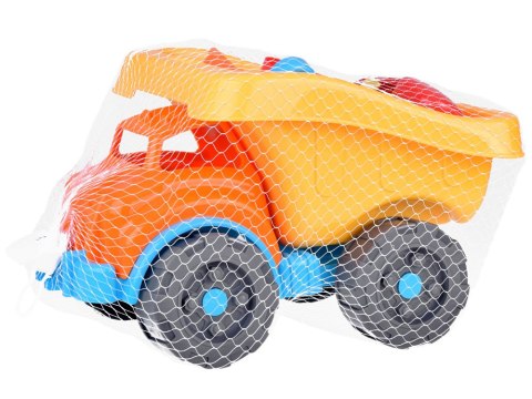 JOKOMISIADA Duży zestaw Auto Wywrotka do piasku, foremki, łopatka, grabki ZA5076