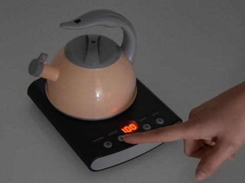 JOKOMISIADA Kuchenka elektryczna + garnki naczynia Zestaw małego kucharza ZA5075