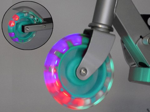 JOKOMISIADA Lekka Składana Hulajnoga z Świecące koła Idealna dla Dzieci SP0786