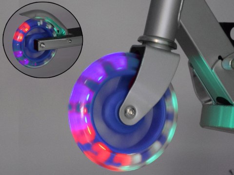 JOKOMISIADA Lekka Składana Hulajnoga z Świecące koła Idealna dla Dzieci SP0786