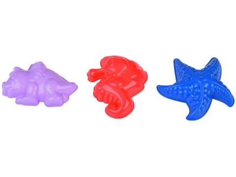 JOKOMISIADA Zestaw zabawki do piasku wiaderko foremki grabki ZA5078