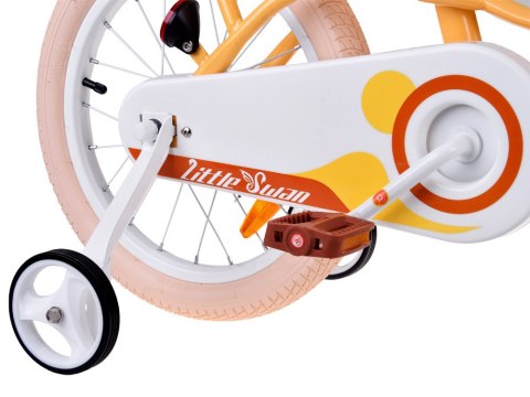 RoyalBaby RoyalBaby Rower 16 Little Swan retro dziecięcy koszyk kółka boczne RB16-18