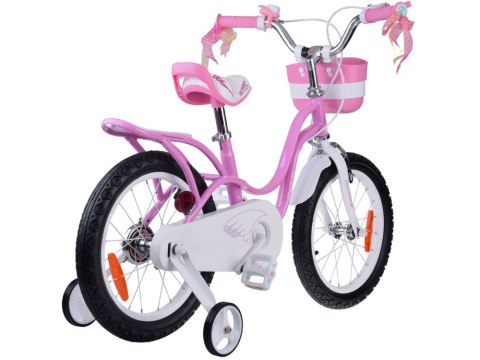 RoyalBaby RoyalBaby Rower 16" Little Swan retro dziecięcy koszyk kółka boczne RB16-18
