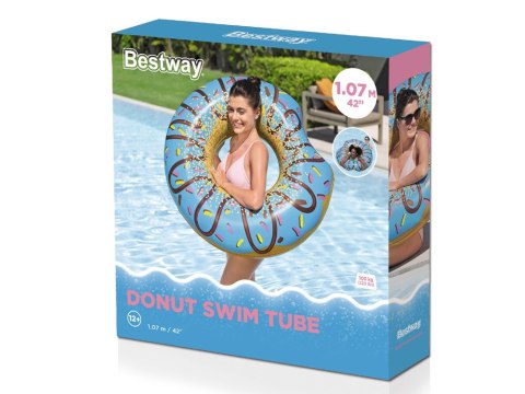 Bestway Bestway Duże dmuchane koło do pływania NIEBIESKI PĄCZEK 107cm 36118