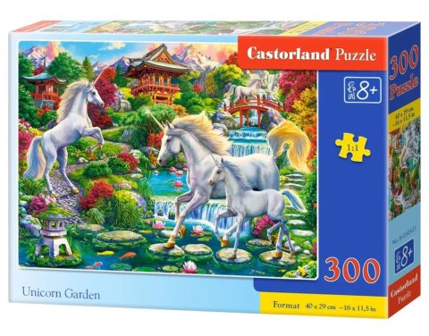 Castorland Puzzle 300 elementów B-030521 Unicorn Garden jednorożce