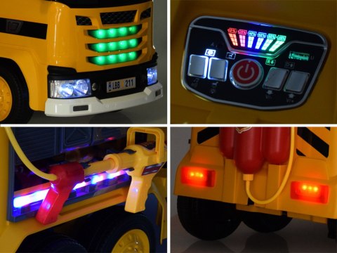 JOKOMISIADA Auto na akumulator Duży DŹWIG ruchomy hak światło dźwięk bujanie PA0317