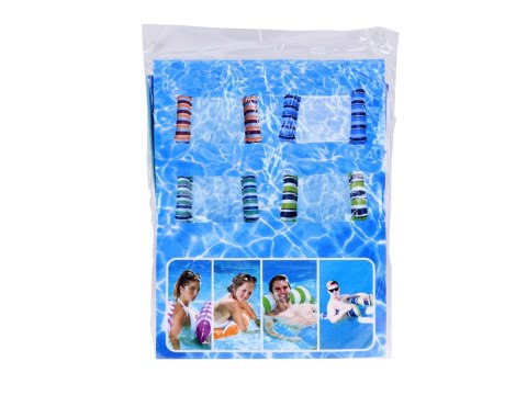 JOKOMISIADA Dmuchany czerwony Materac do pływania Hamak wodny na basen i plażę SP0759