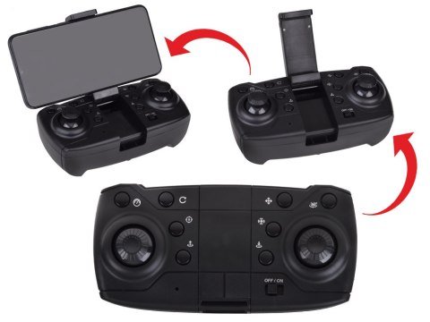 JOKOMISIADA Latający Dron quadcopter Model zdalnie sterowany Składany + Kamera RC0657