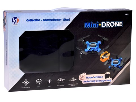 JOKOMISIADA Latający Zdalnie sterowany Mini dron - Składany model z pilotem RC0656
