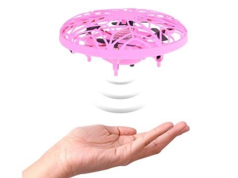 JOKOMISIADA Latający dysk Dron z światłem LED Zdalnie sterowany ręką RC0653 RO