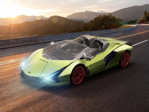 JOKOMISIADA Licencjonowane auto Lamborghini Sián dł 41cm Zdalnie sterowane RC0659