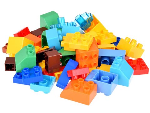 JOKOMISIADA Regulowany Stolik 3w1 Dwustronny blat Zestaw do budowania klocków ZA5160