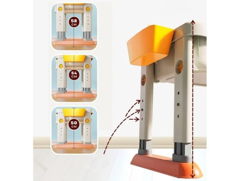 JOKOMISIADA Regulowany Stolik 3w1 Dwustronny blat Zestaw do budowania klocków ZA5160