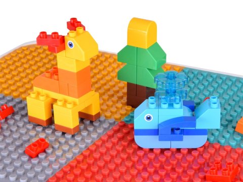 JOKOMISIADA Regulowany Stolik 3w1 Dwustronny blat Zestaw do budowania klocków ZA5160