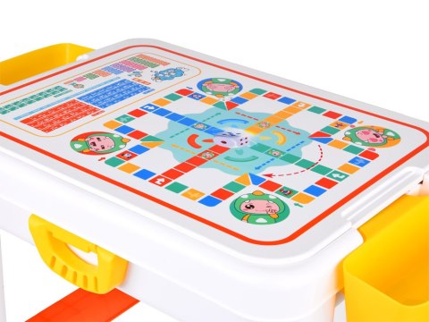 JOKOMISIADA Regulowany Stolik 3w1 Dwustronny blat Zestaw do budowania klocków ZA5160