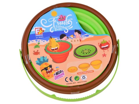 JOKOMISIADA Składane Owocowe Wiaderko Kiwi Zabawka Dla Małych Odkrywców ZA5147 ZI