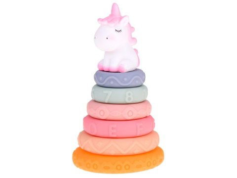 JOKOMISIADA Urocza Piramidka klocki z wypustkami Jednorożec Gumowa sensoryczna ZA5172