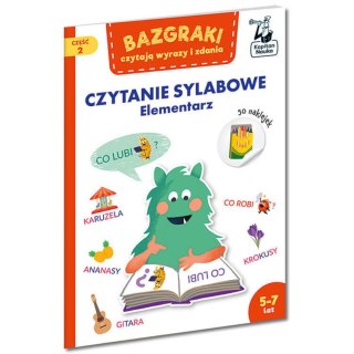 Kapitan Nauka Bazgraki czytają wyrazy i zdania. Elementarz 5-7 czytanie sylabowe KS0879