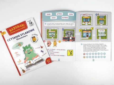 Kapitan Nauka Bazgraki czytają wyrazy i zdania. Elementarz 5-7 czytanie sylabowe KS0879