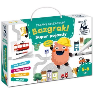 Kapitan Nauka Kapitan Nauka Bazgraki Super pojazdy zabawy edukacyjne łamigłówki KS0883