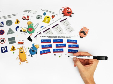 Kapitan Nauka Kapitan Nauka Bazgraki Super pojazdy zabawy edukacyjne łamigłówki KS0883