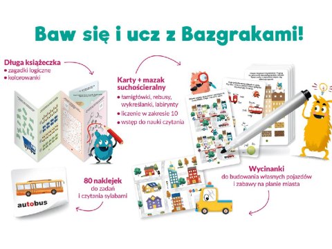 Kapitan Nauka Kapitan Nauka Bazgraki Super pojazdy zabawy edukacyjne łamigłówki KS0883