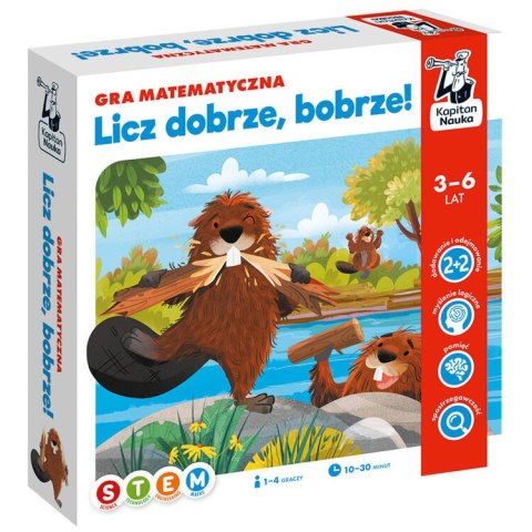 Kapitan Nauka Kapitan Nauka Licz dobrze, bobrze! matematyczna gra edukacyjna GR0673