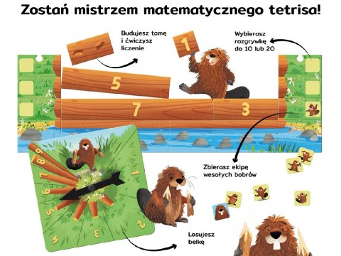 Kapitan Nauka Kapitan Nauka Licz dobrze, bobrze! matematyczna gra edukacyjna GR0673