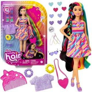 Mattel Lalka Barbie Totally Hair Kolorowe włosy akcesoria serduszka HCM90 ZA5085