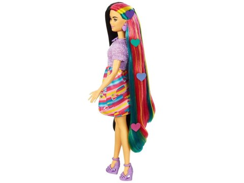 Mattel Lalka Barbie Totally Hair Kolorowe włosy akcesoria serduszka HCM90 ZA5085