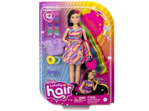 Mattel Lalka Barbie Totally Hair Kolorowe włosy akcesoria serduszka HCM90 ZA5085