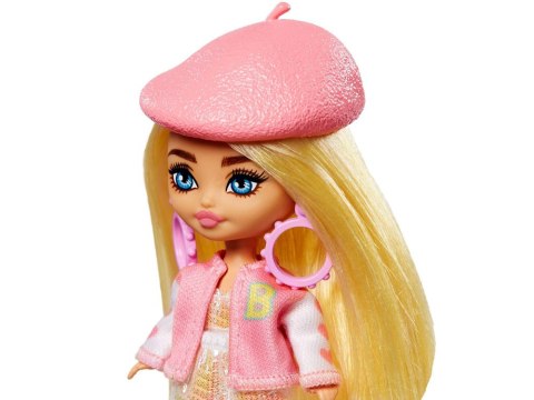 Mattel Lalka stylowa modowa Barbie Extra Mini Minis w berecie HLN48 ZA5105C