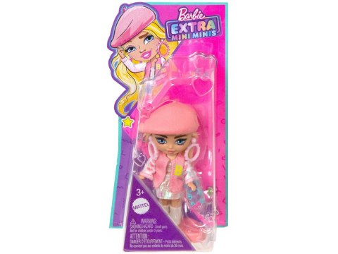 Mattel Lalka stylowa modowa Barbie Extra Mini Minis w berecie HLN48 ZA5105C