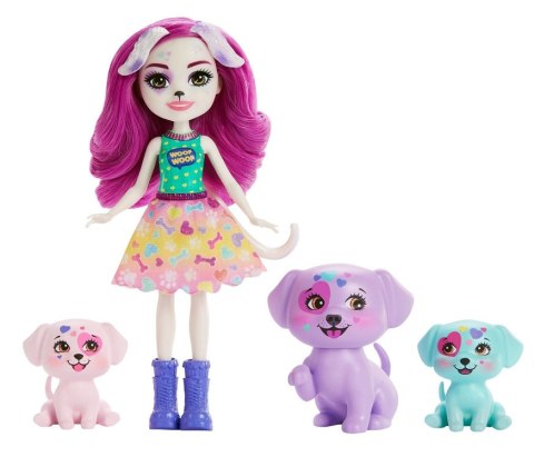 Producent niezdefiniowany Enchantimals Lalka Dessa Dalmatian z uroczą rodzinką dalmateńczyków ZA5103