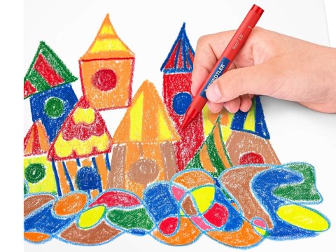 Producent niezdefiniowany Staedtler Grube Kredki woskowe Jumbo 12 kredek woskowych AP0010