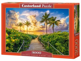 Castorland Puzzle 3000-elementów Colorful Sunrise in Miami, USA C-300617