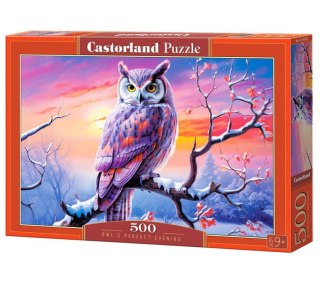 Castorland Puzzle 500 el. B-54022 Owl's Perfect Evening